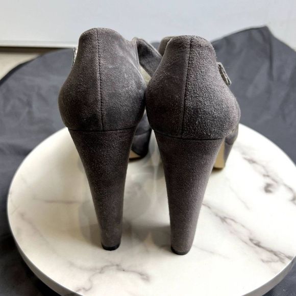 Michael Michael Kors Haven Ankle Strap Dark Slate Suede Platform SZ 10M:NWOT - Picture 4 of 16